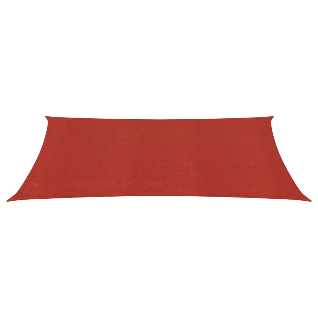 Zonnezeil 160 g/m² 2x4 m HDPE rood 2 x 4 m