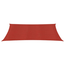 Zonnezeil 160 g/m² 2x4 m HDPE rood 2 x 4 m