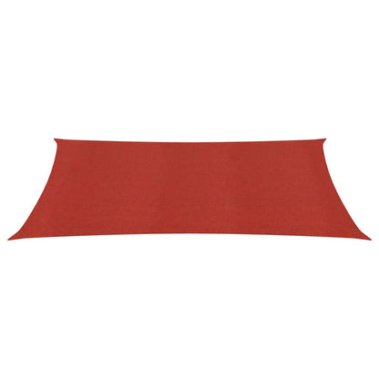 Zonnezeil 160 g/m² 2x4 m HDPE rood 2 x 4 m