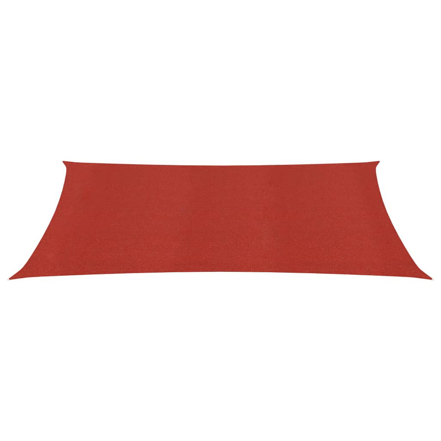 Zonnezeil 160 g/m² 2x4 m HDPE rood 2 x 4 m