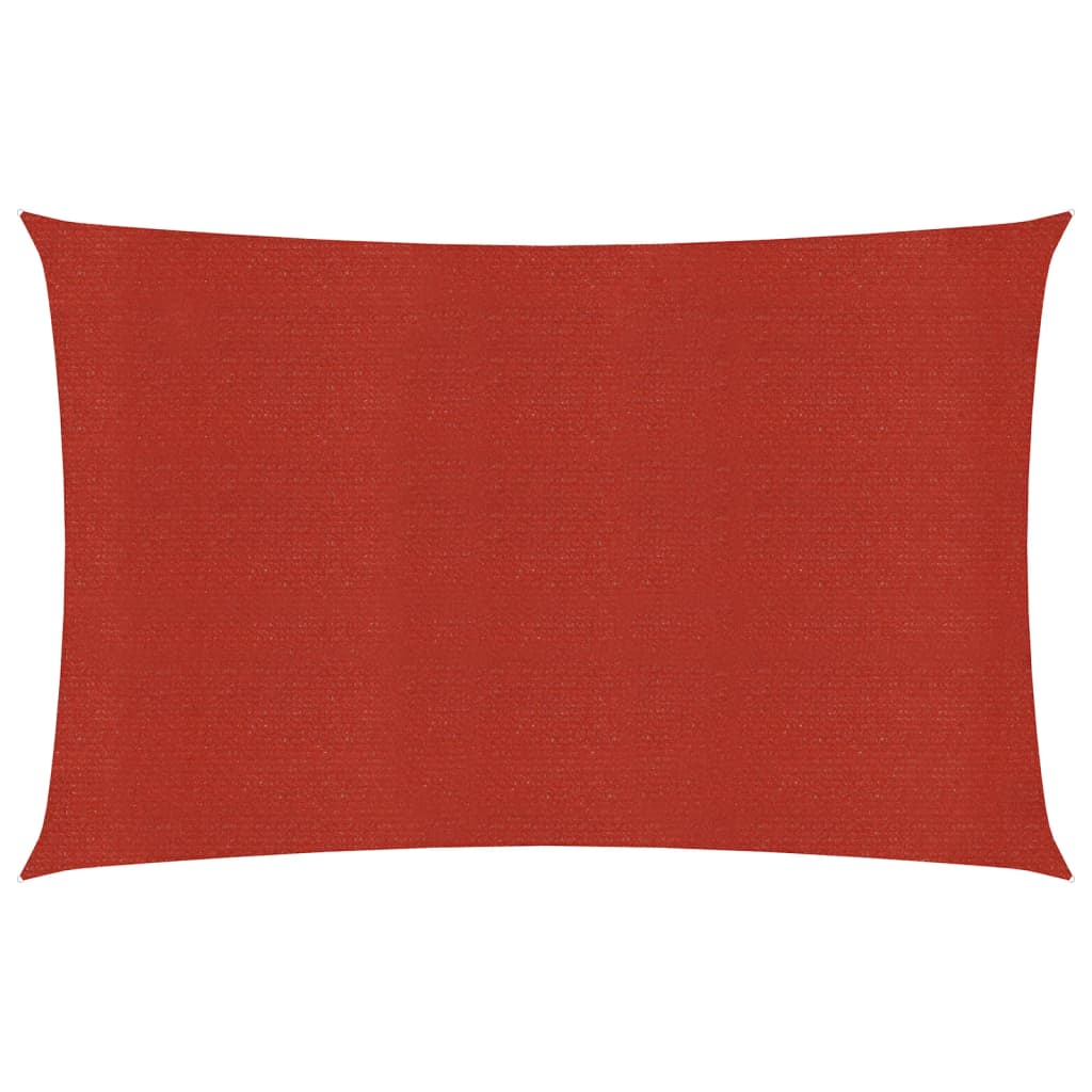 Zonnezeil 160 g/m² 2x4,5 m HDPE rood 2 x 4.5 m