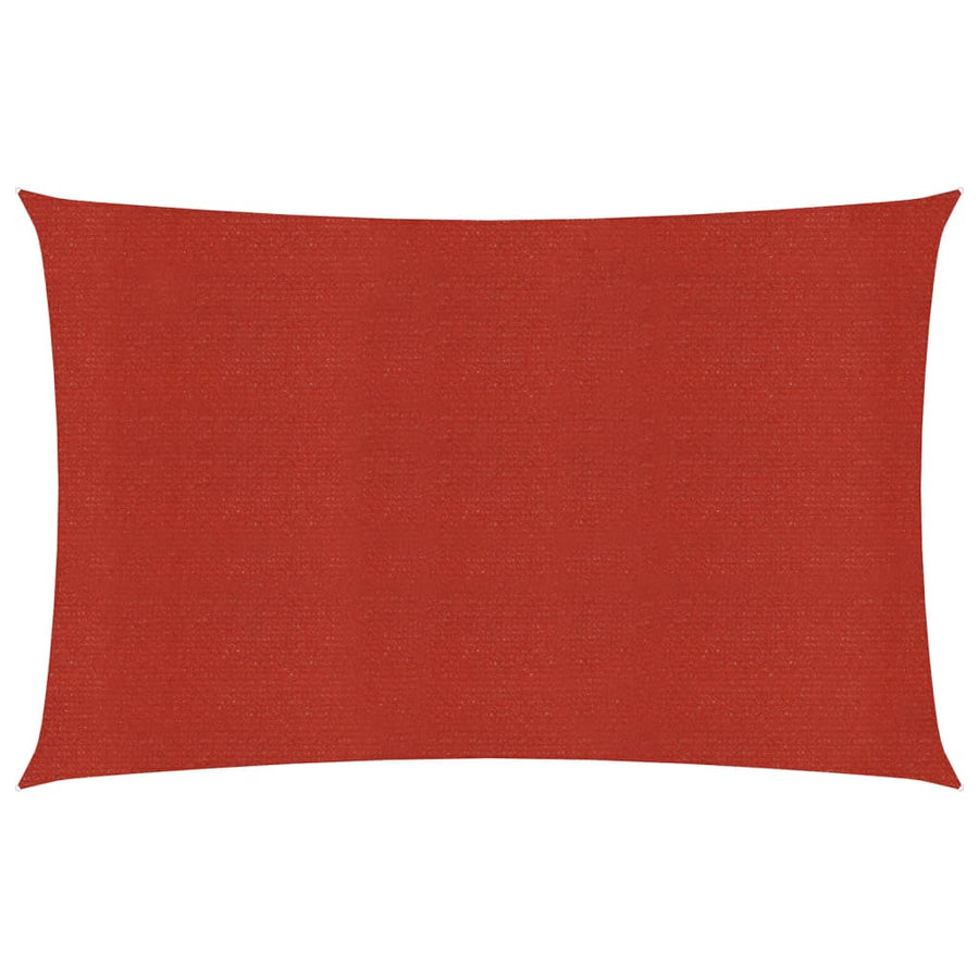 Zonnezeil 160 g/m² 2x4,5 m HDPE rood 2 x 4.5 m