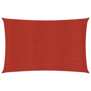 Zonnezeil 2x5 m HDPE rood