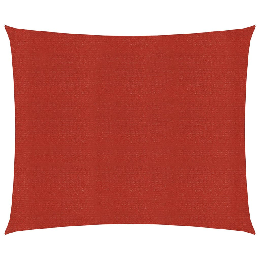 Zonnezeil 160 g/m² 2,5x3 m HDPE rood 2.5 x 3 m