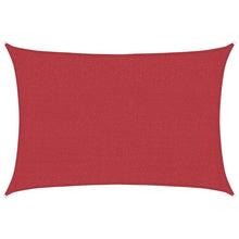 Zonnezeil 160 g/m² 2,5x4 m HDPE rood