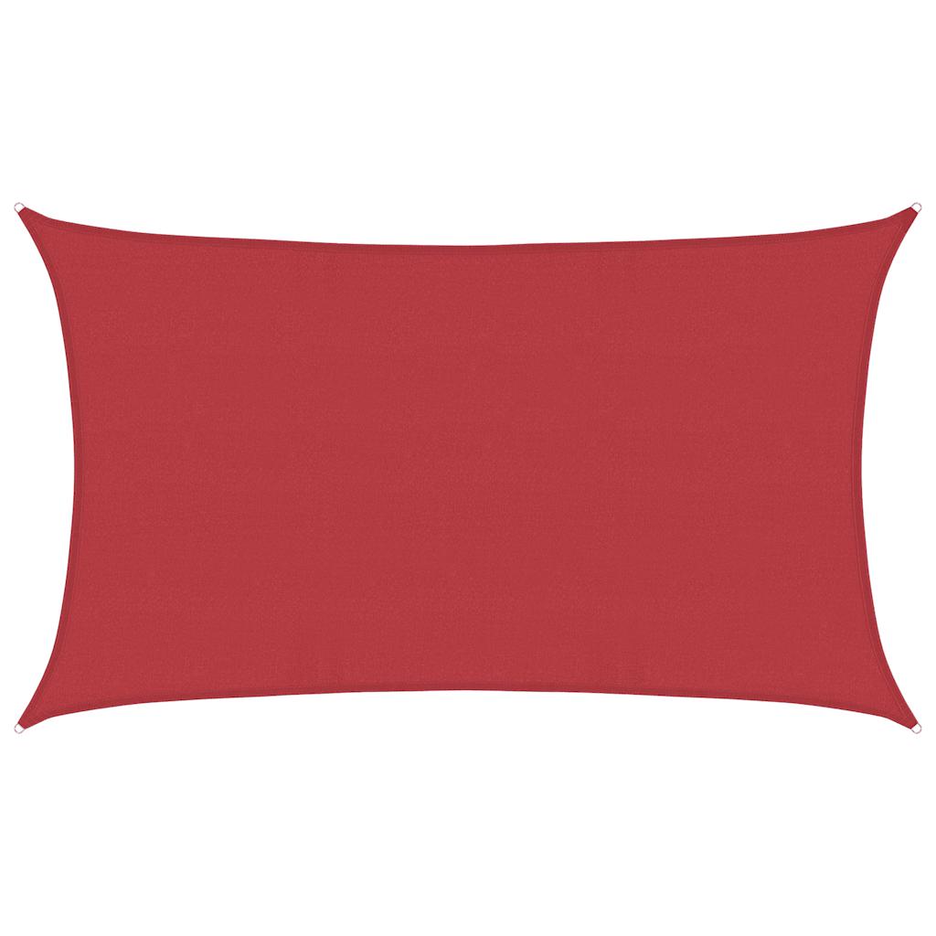 Zonnezeil 160 G/M² Hdpe Rood 5 x 8 m