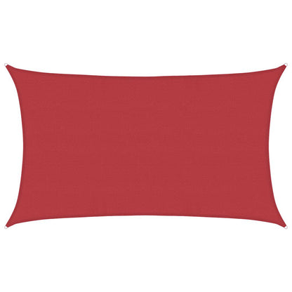 Zonnezeil 160 G/M² Hdpe Rood 5 x 8 m