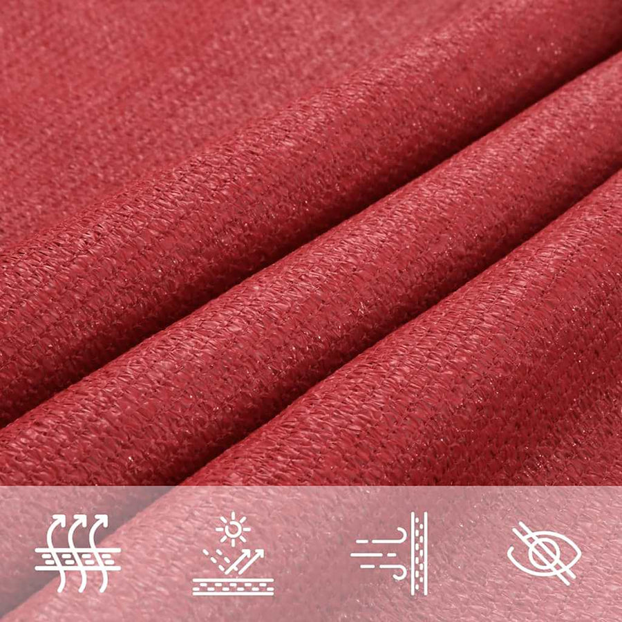 Zonnezeil 160 G/M² Hdpe Rood 5 x 8 m