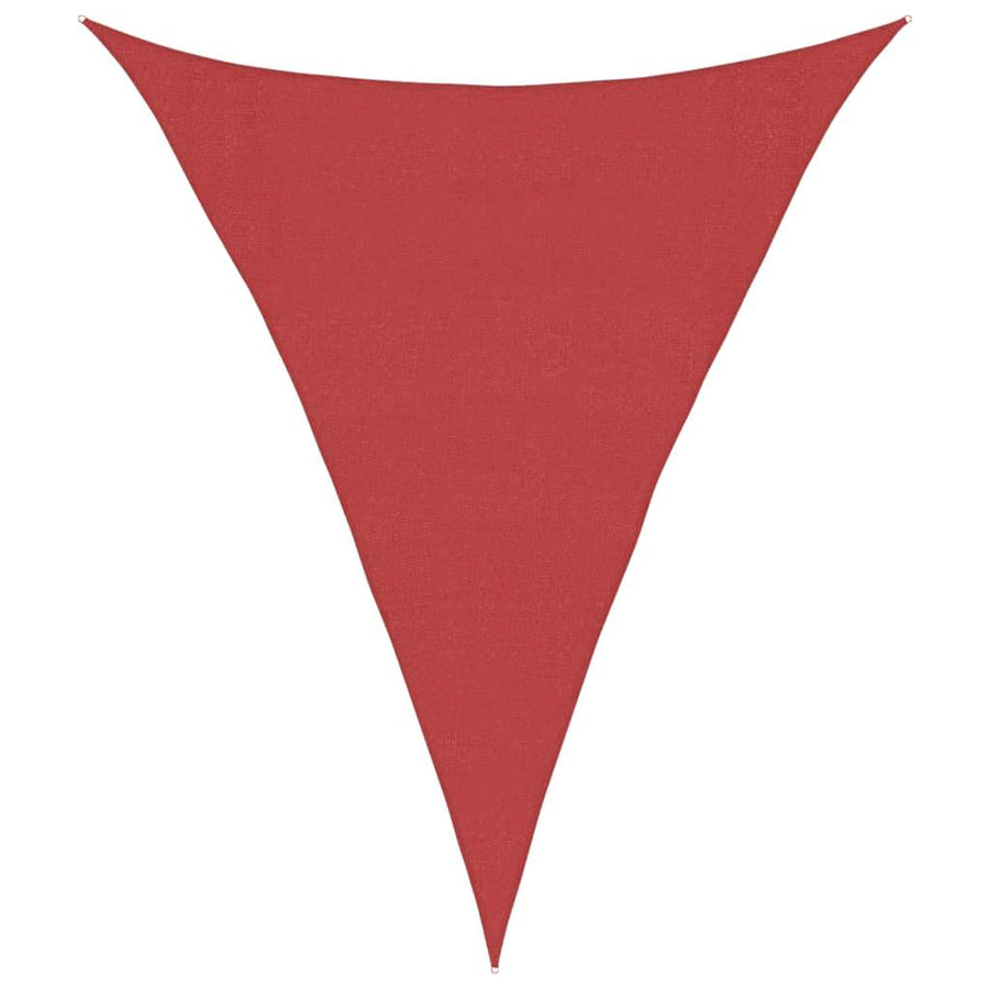 Zonnezeil 160 g/m² 3x4x4 m HDPE rood