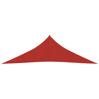 Zonnezeil 160 G/M² 3,5X3,5X4,9 M Hdpe Rood 3.5 x 3.5 x 4.9 m