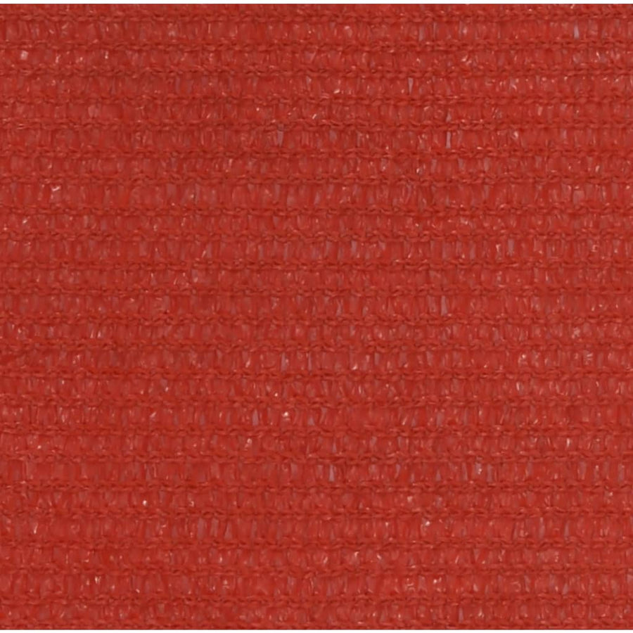 Zonnezeil 160 G/M² 3,5X3,5X4,9 M Hdpe Rood 3.5 x 3.5 x 4.9 m