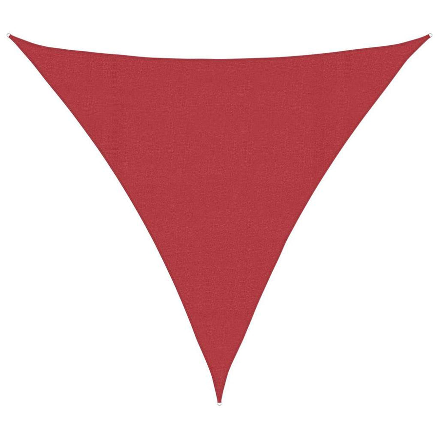 Zonnezeil 160 G/M² 4,5X4,5X4,5 M Hdpe Rood 4.5 x 4.5 x 4.5 m