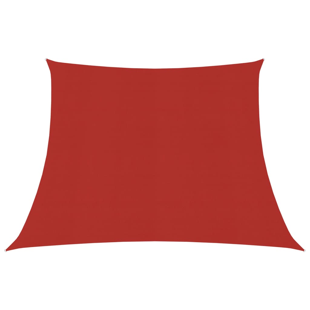 Zonnezeil 160 G/M² Hdpe 3/4 x 2 m Rood