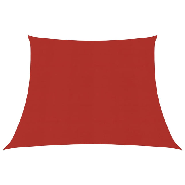 Zonnezeil 160 G/M² Hdpe 3/4 x 2 m Rood