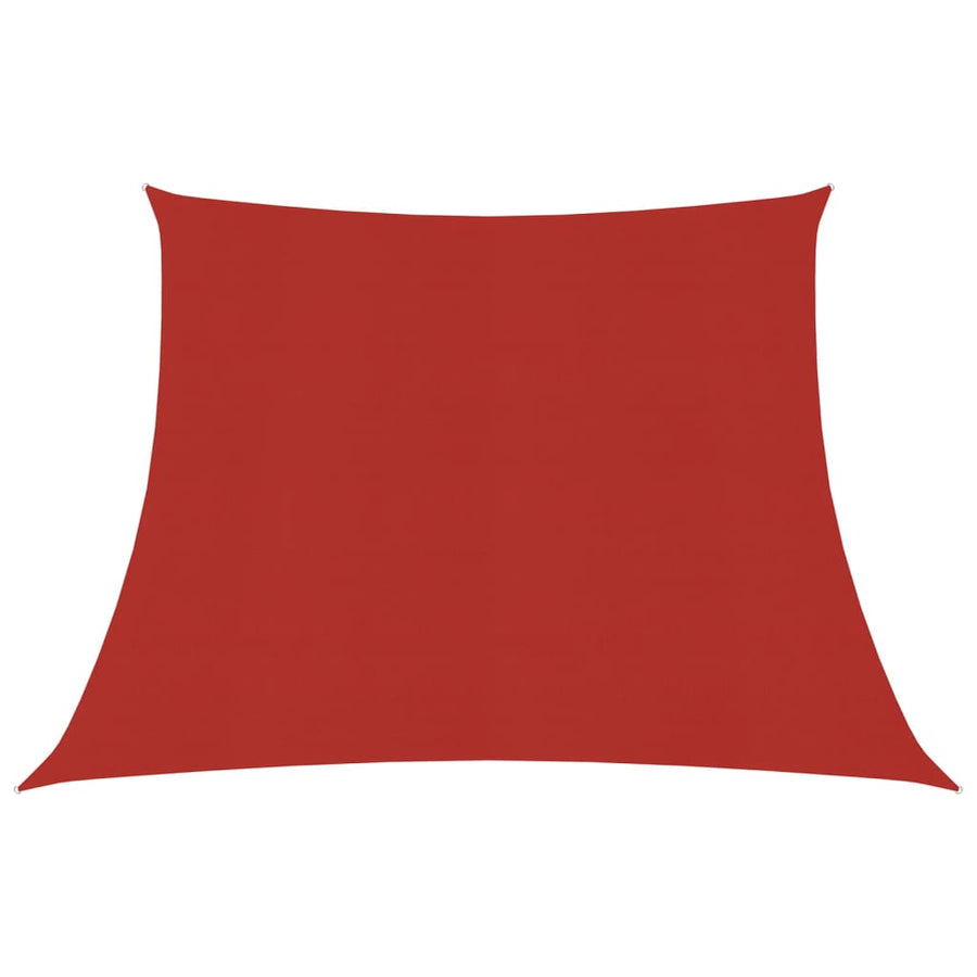 Zonnezeil 160 G/M² Hdpe 3/4 x 2 m Rood