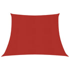 Zonnezeil 160 G/M² Hdpe 3/4 x 3 m Rood