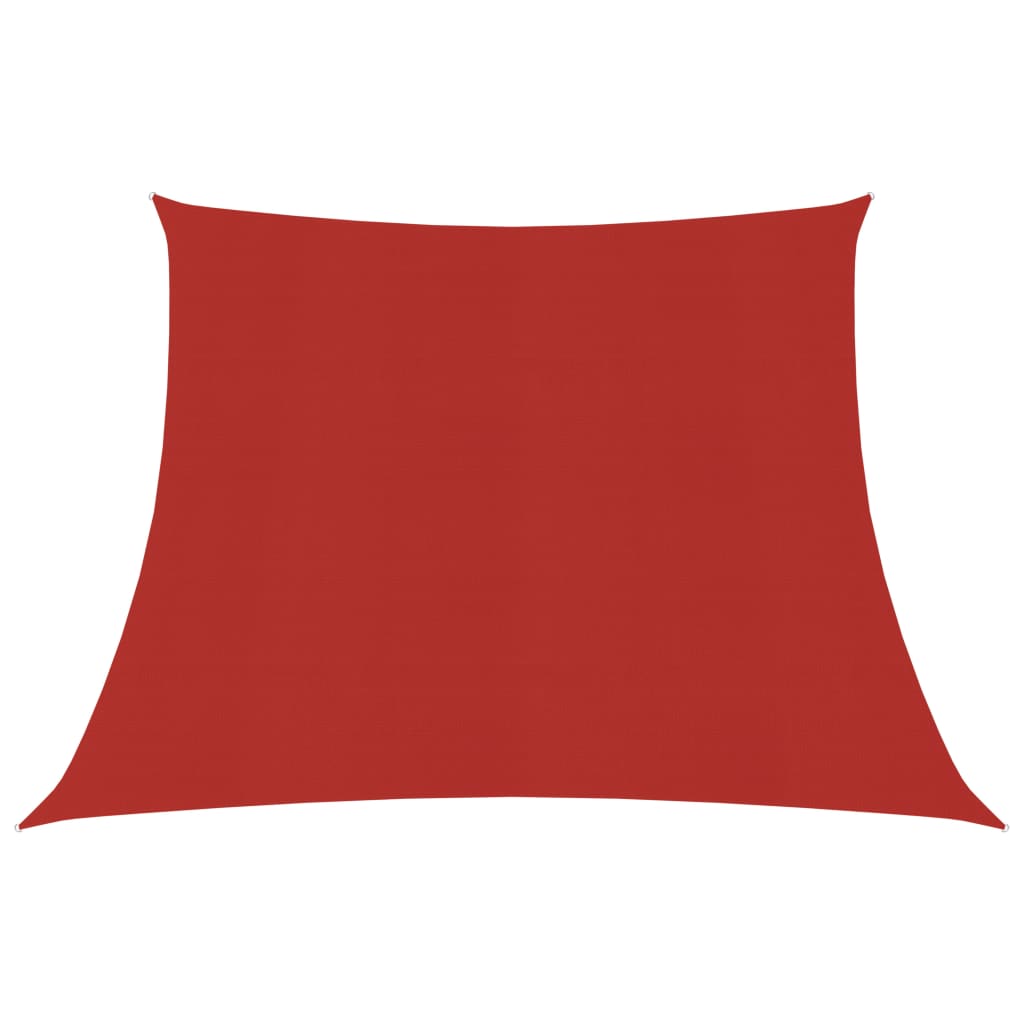 Zonnezeil 160 G/M² Hdpe 3/4 x 3 m Rood