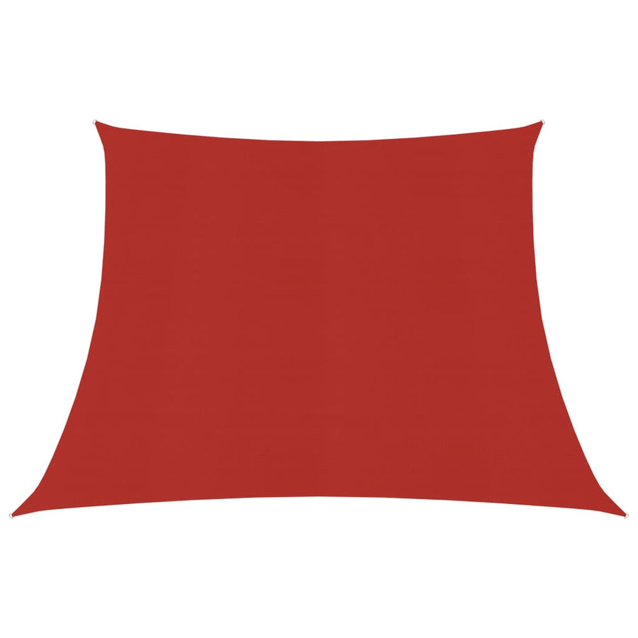 Zonnezeil 160 G/M² Hdpe 3/4 x 3 m Rood