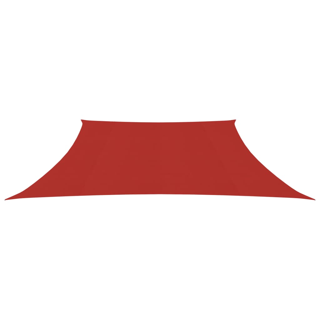 Zonnezeil 160 G/M² Hdpe 3/4 x 3 m Rood