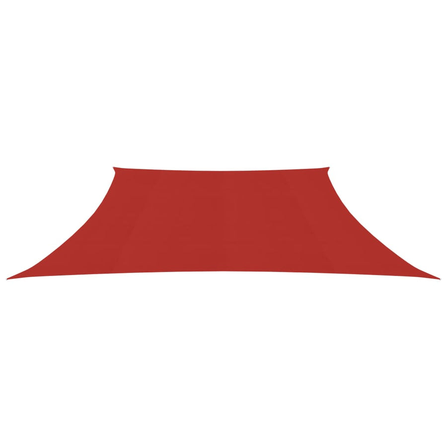 Zonnezeil 160 G/M² Hdpe 4/5 x 3 m Rood