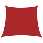 Sun shade sail 160 g/m² 4/5x4 m HDPE red