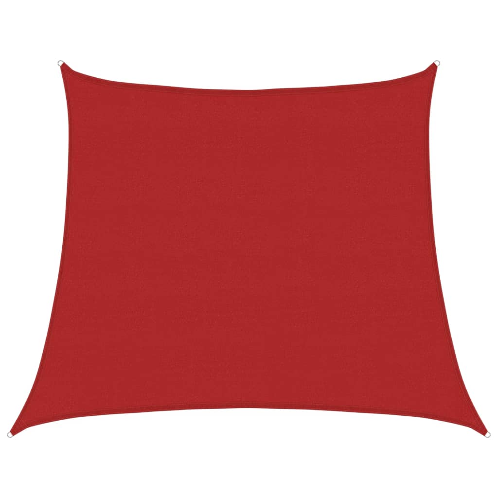 Zonnezeil 160 G/M² 4/5X4 M Hdpe Rood 4/5 x 4 m