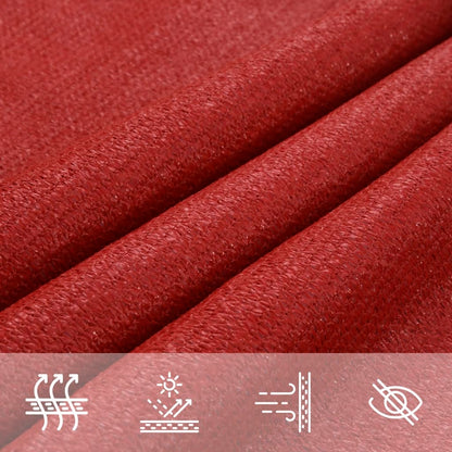 Zonnezeil 160 G/M² 4/5X4 M Hdpe Rood 4/5 x 4 m