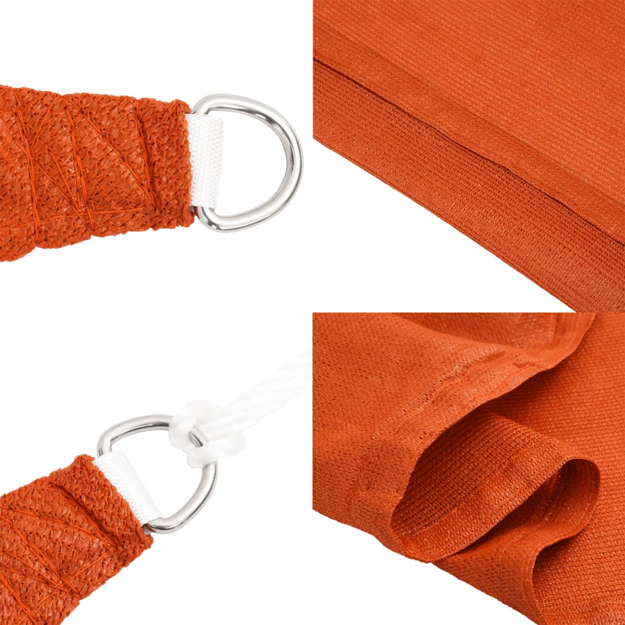 Zonnezeil 160 G/M² 3,6X3,6 M Hdpe Oranje 3.6 x 3.6 m