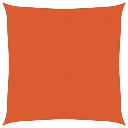 Zonnezeil 160 g/m² vierkant 4x4 m HDPE oranje