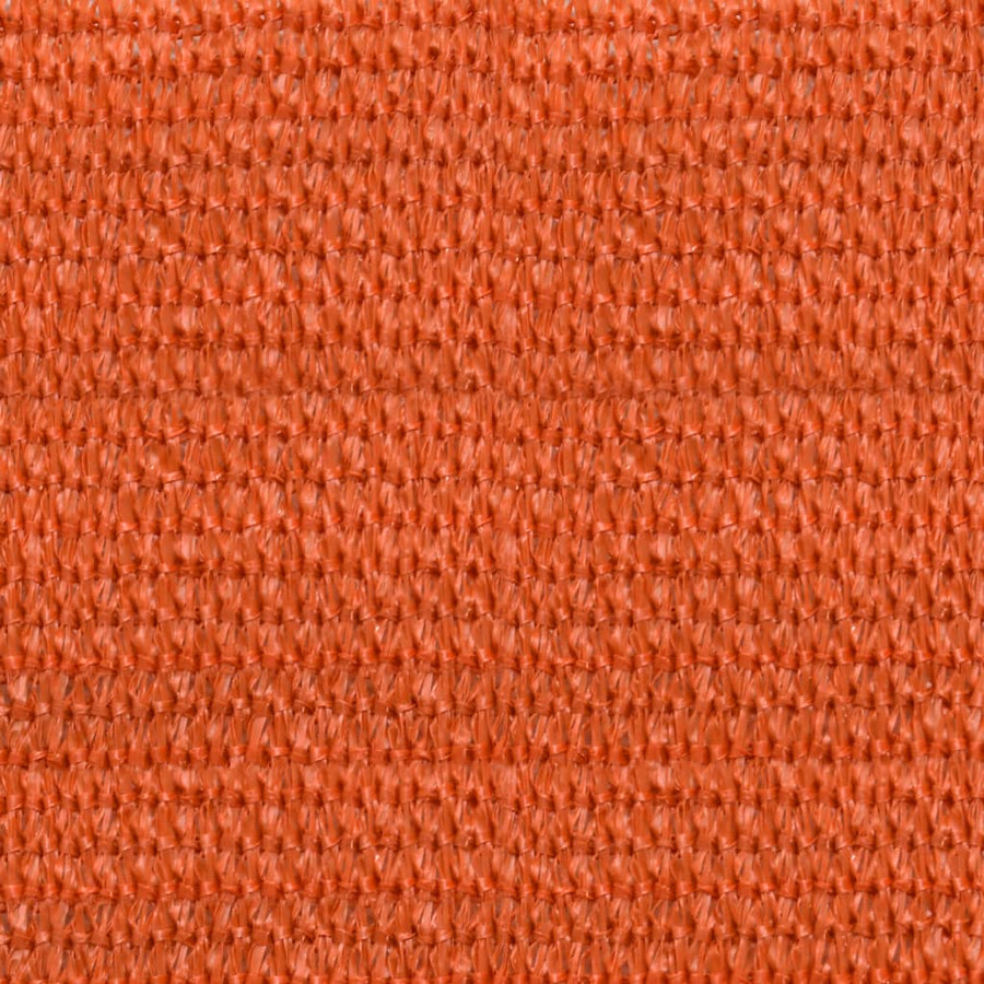 Zonnezeil 160 g/m² vierkant 4x4 m HDPE oranje