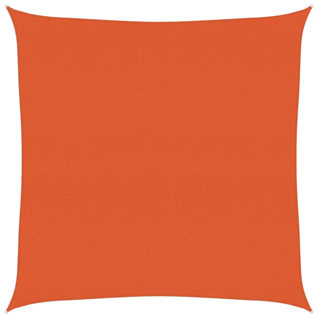 Zonnezeil 160 G/M² Vierkant Hdpe Oranje Orange 7 x 7 m