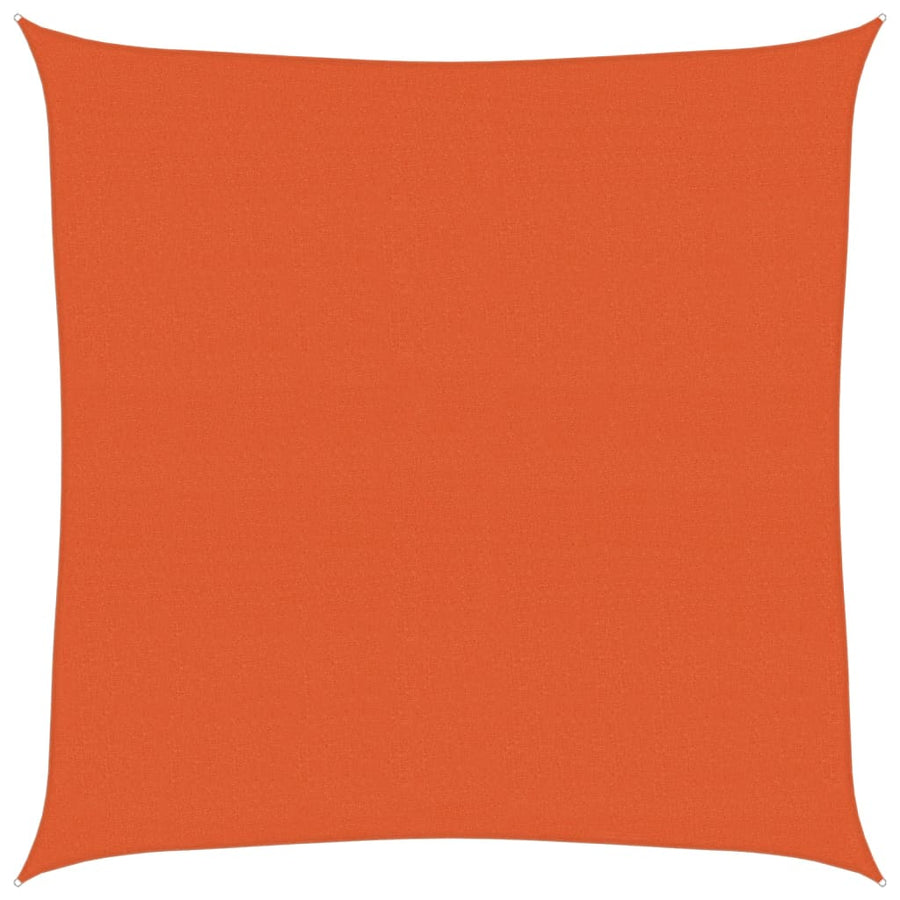 Zonnezeil 160 G/M² Vierkant Hdpe Oranje Orange 7 x 7 m