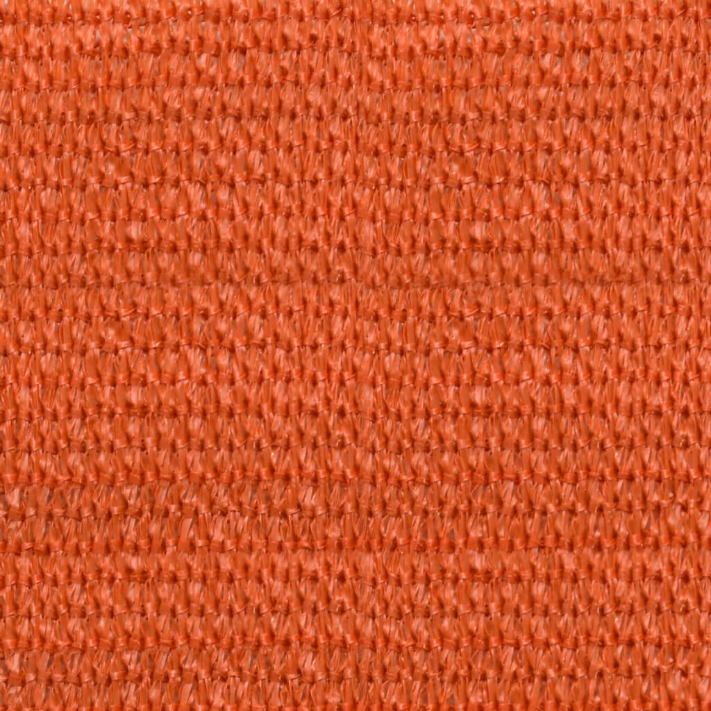 Zonnezeil 160 G/M² Vierkant Hdpe Oranje Orange 7 x 7 m