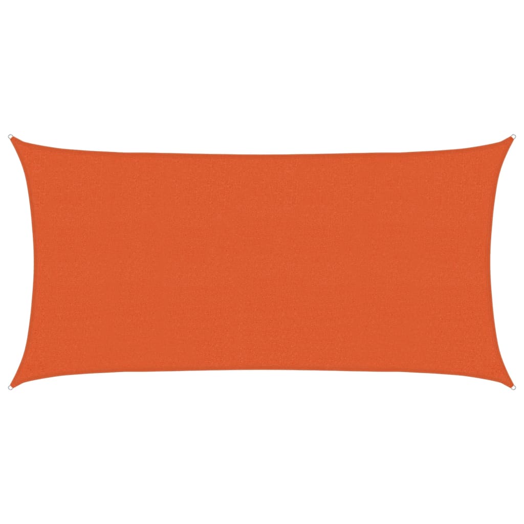Zonnezeil 160 g/m² 2x4 m HDPE oranje