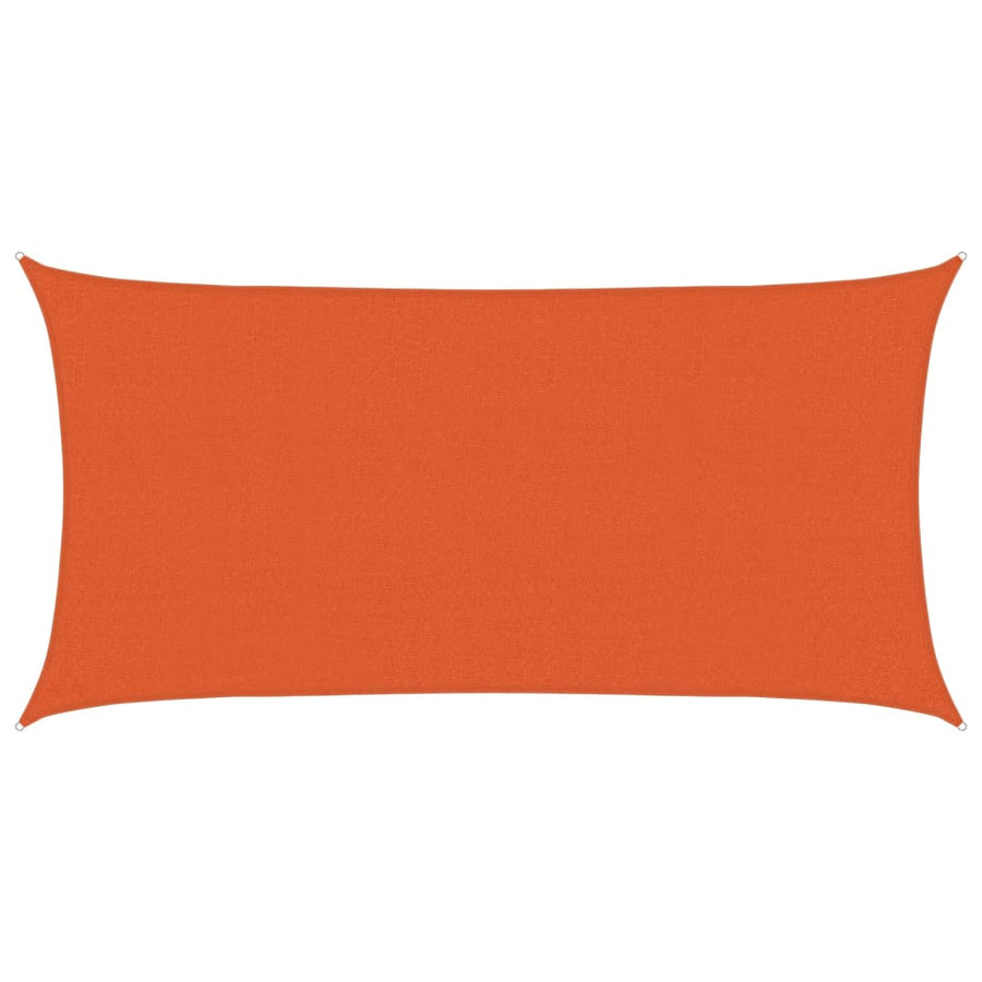 Zonnezeil 160 g/m² 2x4 m HDPE oranje