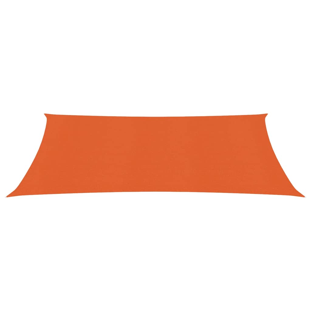Zonnezeil 160 g/m² 2x5 m HDPE oranje 2 x 5 m