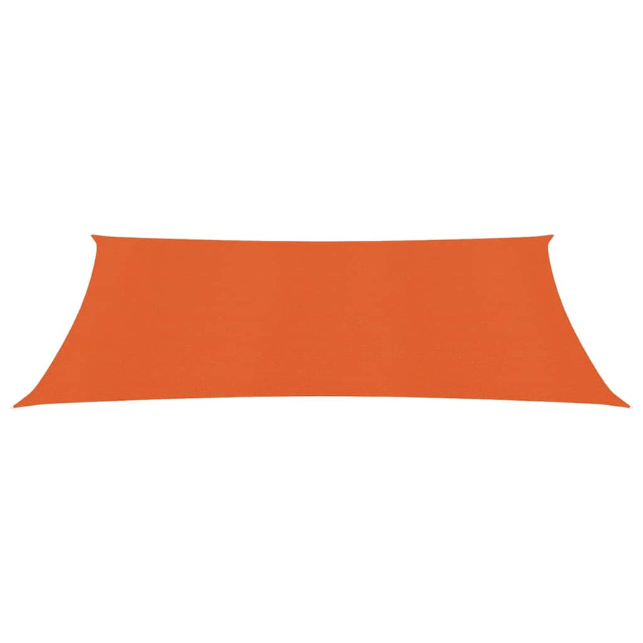 Zonnezeil 160 g/m² 2x5 m HDPE oranje 2 x 5 m