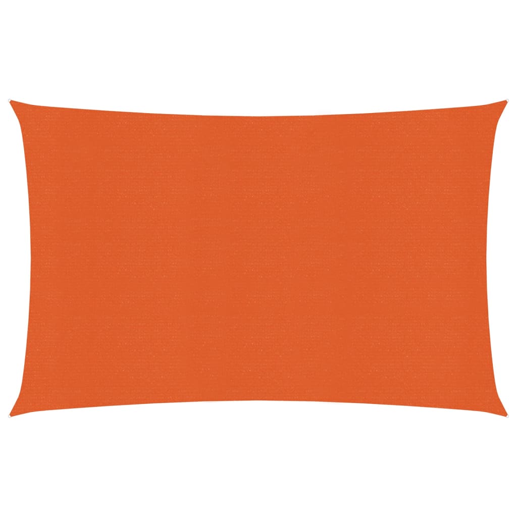 Zonnezeil 160 g/m² 2,5x4 m HDPE oranje 2.5 x 4 m