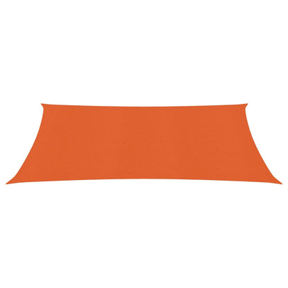 Zonnezeil 160 g/m² 2,5x4 m HDPE oranje 2.5 x 4 m
