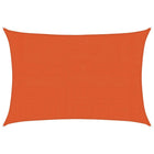 Zonnezeil rechthoekig 3x4,5 m oranje HDPE