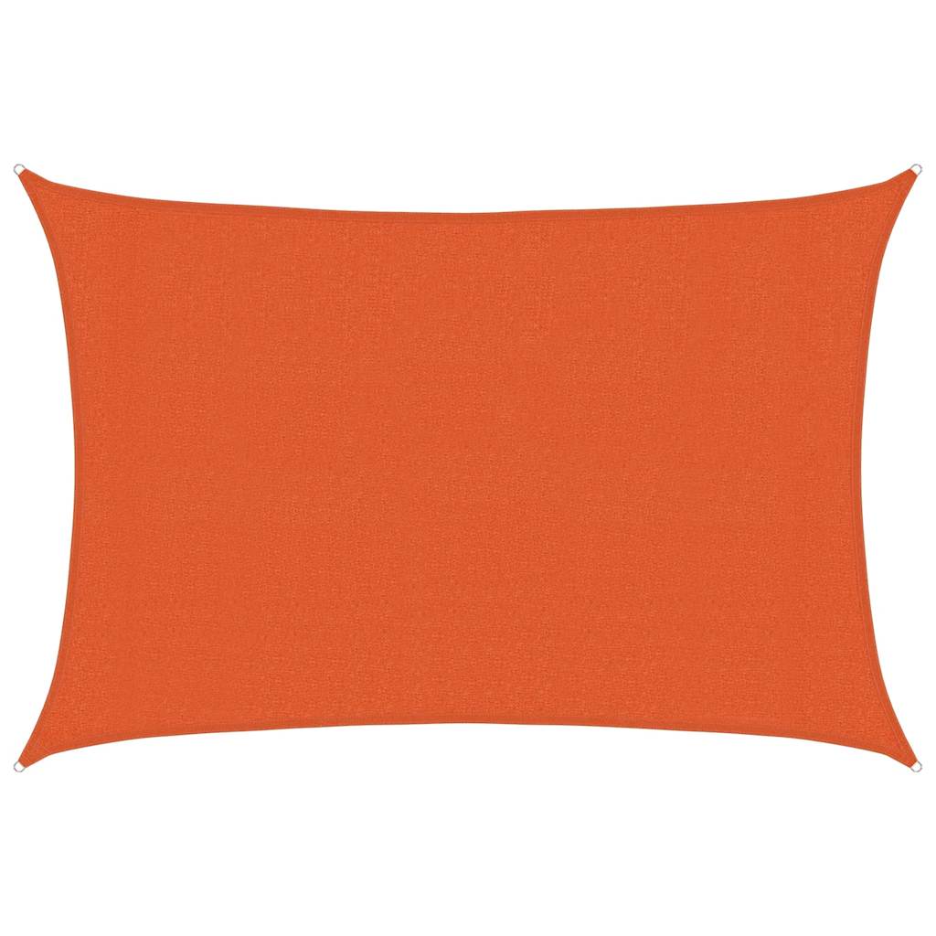 Zonnezeil 160 G/M² Rechthoekig 3X4,5 M Hdpe Oranje Orange 3 x 4.5 m