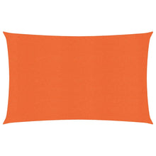 Zonnezeil 160 g/m² rechthoekig 3x5 m HDPE oranje
