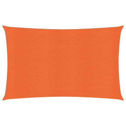 Zonnezeil 160 g/m² rechthoekig 3x5 m HDPE oranje
