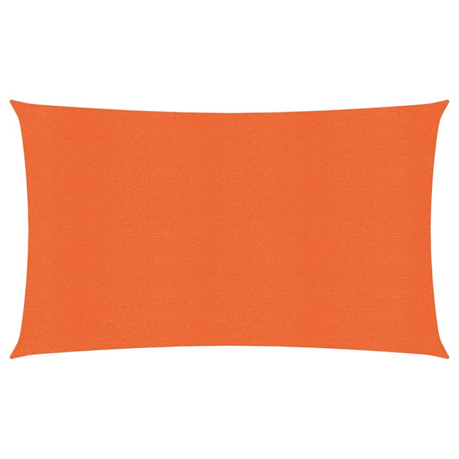 Zonnezeil 160 g/m² rechthoekig 3x6 m HDPE oranje