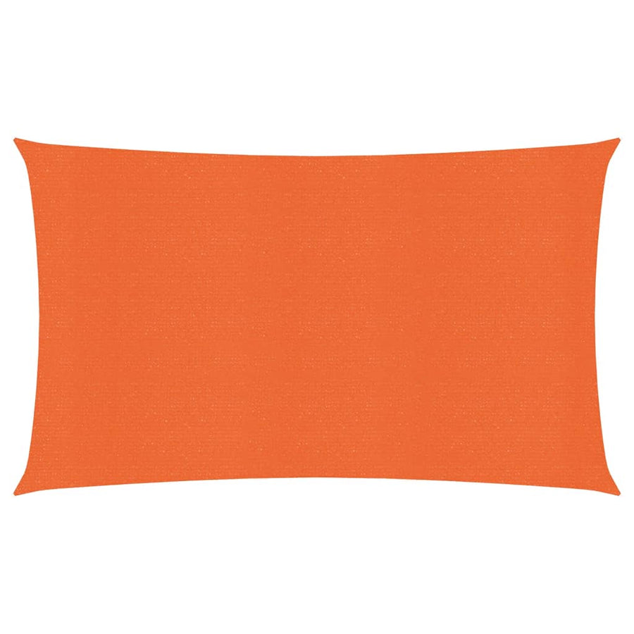 Zonnezeil 160 g/m² rechthoekig 3x6 m HDPE oranje