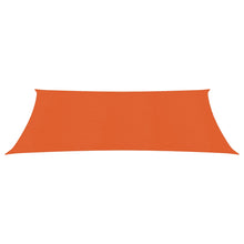 Zonnezeil 160 g/m² rechthoekig 3x6 m HDPE oranje