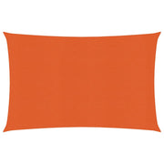 Zonnezeil 4x5 m HDPE oranje rechthoekig