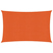 Zonnezeil 160 g/m² rechthoekig 4x5 m HDPE oranje