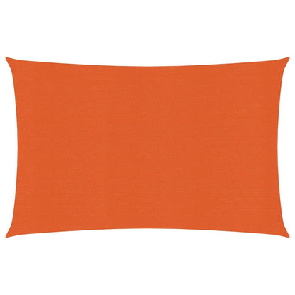 Zonnezeil 160 g/m² rechthoekig 4x5 m HDPE oranje