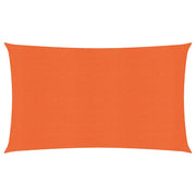 Zonnezeil rechthoekig 4x7 m oranje HDPE